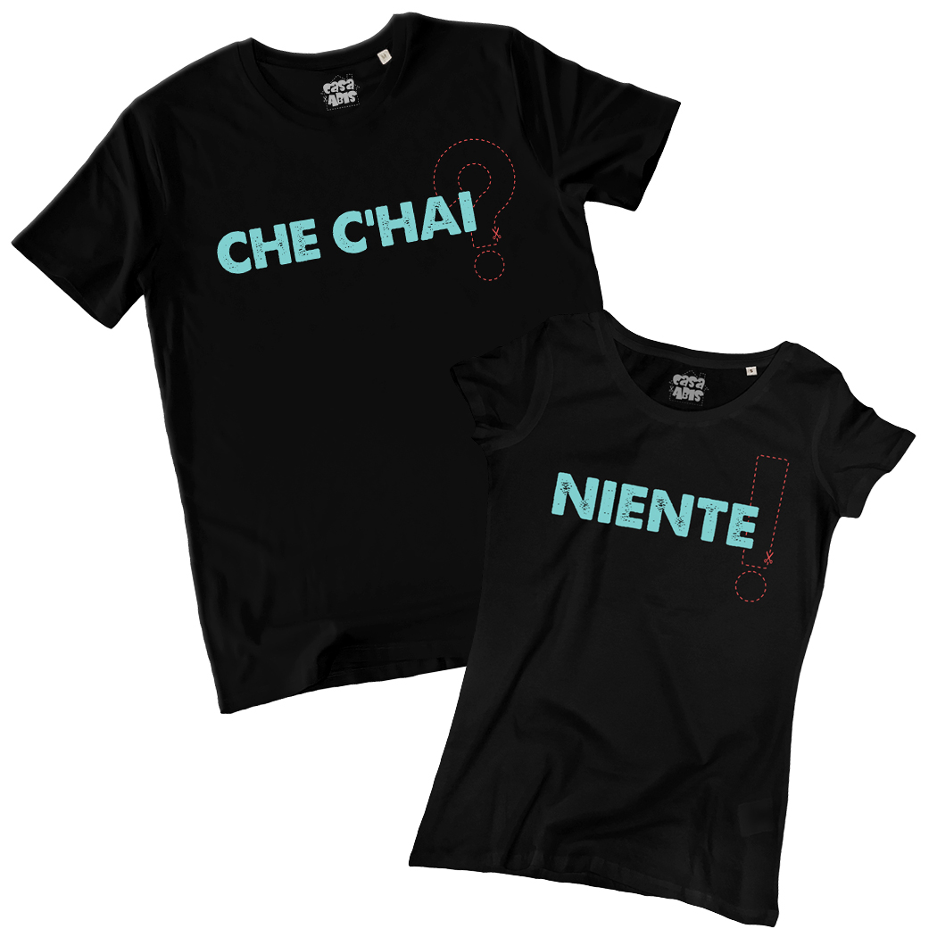 T-SHIRT COPPIA - CHE C'HAI black