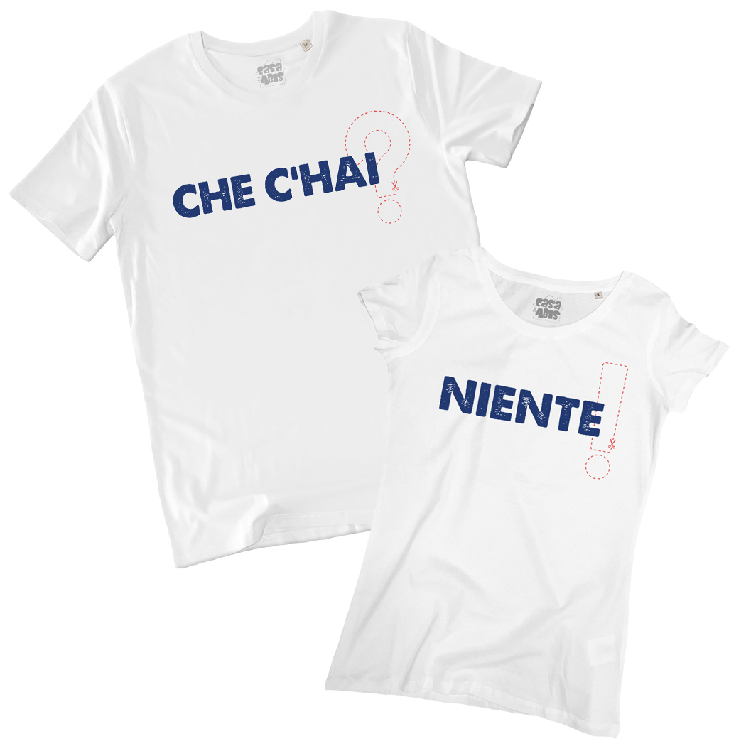 T-SHIRT COPPIA - CHE C'HAI white