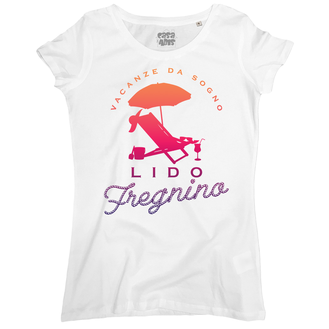 T-SHIRT DONNA - LIDO FREGNINO white