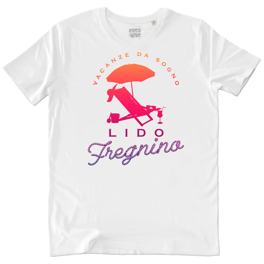 T-SHIRT UNISEX - LIDO FREGNINO white