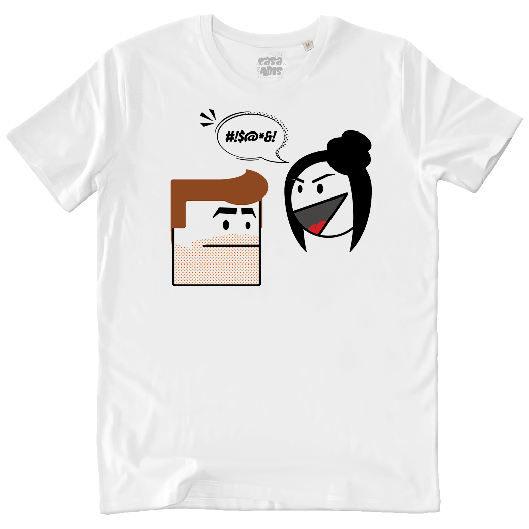 T-SHIRT UNISEX - THE DUO white
